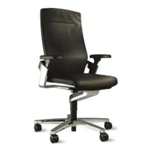 Wilkhahn ウィルクハーン ON オン タスクチェア 本革張り 3D肘付き ３次元シンクロメカ...