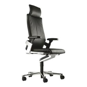 Wilkhahn(ウィルクハーン)ON(オン)マネジメントタスクチェア 本革張り ヘッドレスト付き ...