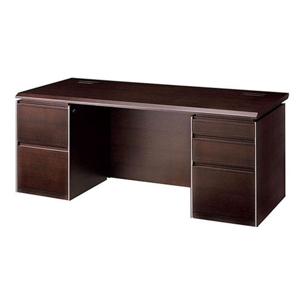 エグゼクティブデスク おしゃれ プレジデントデスク 社長デスク エクセレントシリーズ 880 両袖デ...