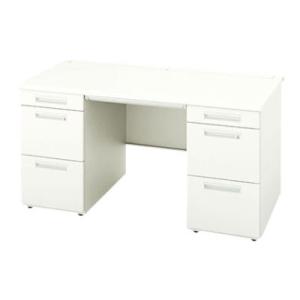 イトーキ（ITOKI） 役員家具 X11シリーズ 両袖机 鍵付き 引き出し