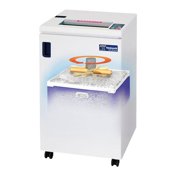 ナカバヤシ オフィスクロスカットシュレッダー SXシリーズ A3/80L/セキュリティーLv4/超静...