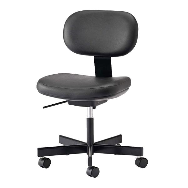 ノーリツイス(NORITSUISU) DC導電チェア 塗装脚 導電ウレタン巻双輪キャスター 静電気防...