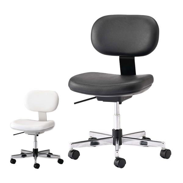 ノーリツイス(NORITSUISU) DC導電チェア メッキ脚 導電ウレタン巻双輪キャスター 静電気...