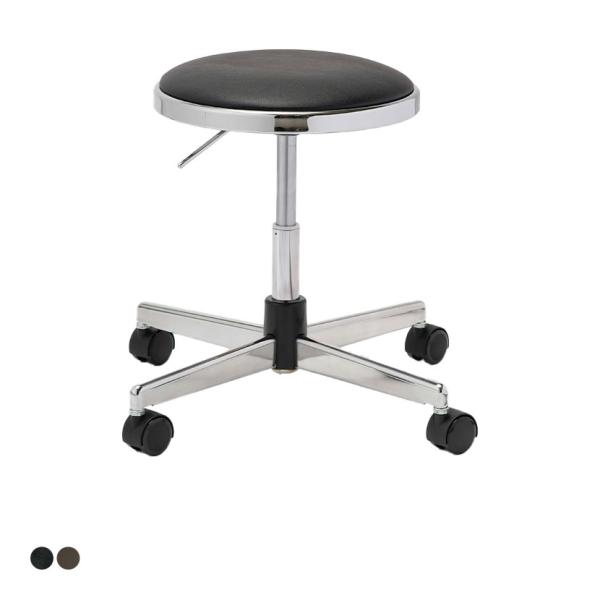 ノーリツイス(NORITSUISU) DC導電チェア スツール 導電ウレタン巻双輪キャスター 背パイ...