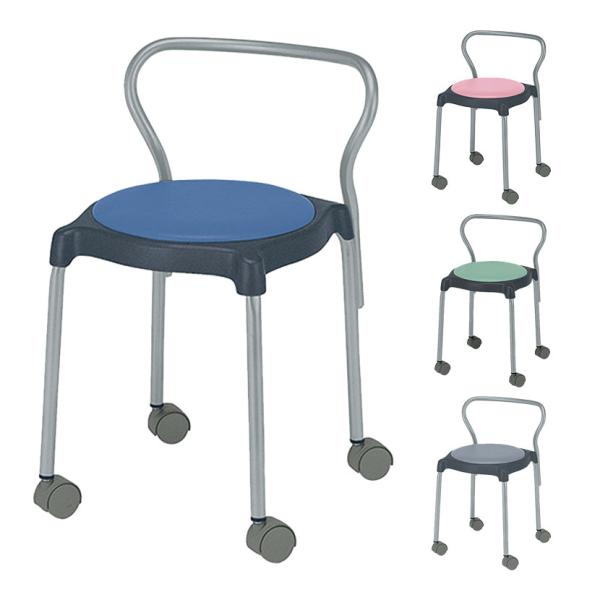 CUPPO 背つき キャスター脚 1脚 NI-CUPPO-BC スツール オフィス家具 丸椅子 コン...