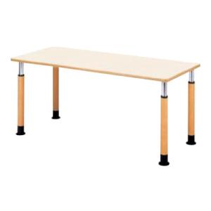 福祉施設用テーブル ラチェット式高さ調整脚 角型 幅900×奥行900×高さ600〜800mm FP...