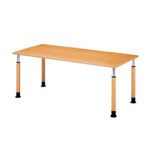 福祉施設用テーブル ラチェット式高さ調整脚 角型 幅1800×奥行900×高さ600〜800mm F...