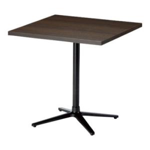 カフェテーブル RNX 角型天板 木製天板 スチールパイプ脚 ナチュラル 幅750×奥行750×高さ...