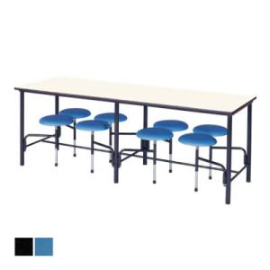 食堂テーブル スツール付き 8人用 幅2100×奥行750×高さ750mm 国産