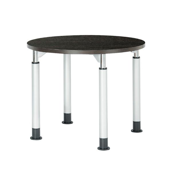 昇降テーブル ラチェット式 丸型 直径900×高さ700-1000mm TDL-900R 国産