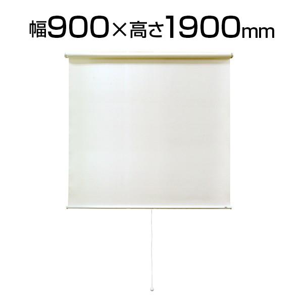 シングルロールスクリーン ビスタイプ 幅900mm×高さ1900mm ビス取り付け スプリング巻き上...