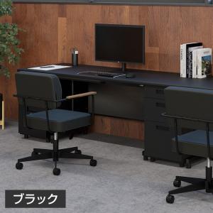 法人様限定 スチールデスク ブラック EX 専...の詳細画像3