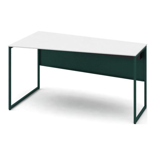 オカムラ ソリスト Soliste スタンダードタイプ 台形左タイプ フレーム脚ダークグリーン メラ...