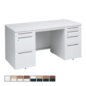 3V0PBE アドバンス ADVANCE 両袖机 標準タイプ 左3段袖+右4段袖 中央引出し付き(A...