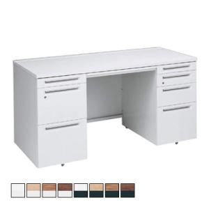 3V0PCG アドバンス ADVANCE 両袖机 標準タイプ 左3段袖+右4段袖 中央引出し付き(A...