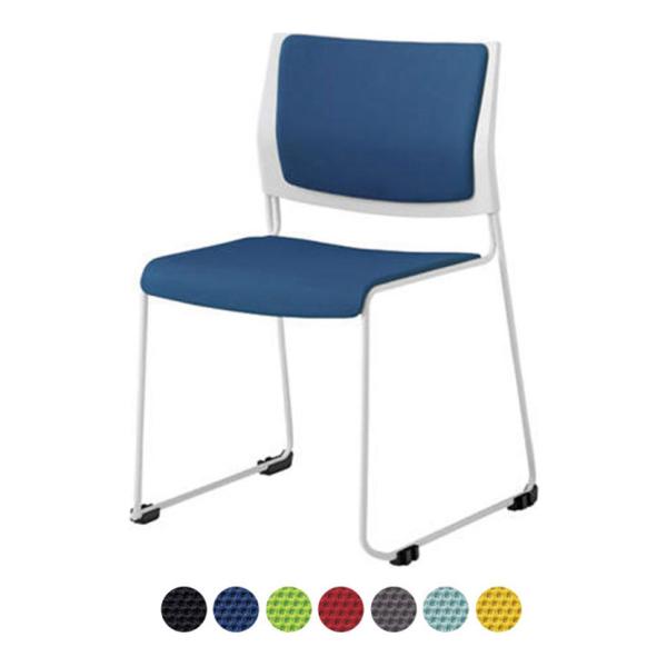 8105YC ケッテ Kette ミーティングチェア 会議椅子 プレーンニット クローズ脚 座パッド...