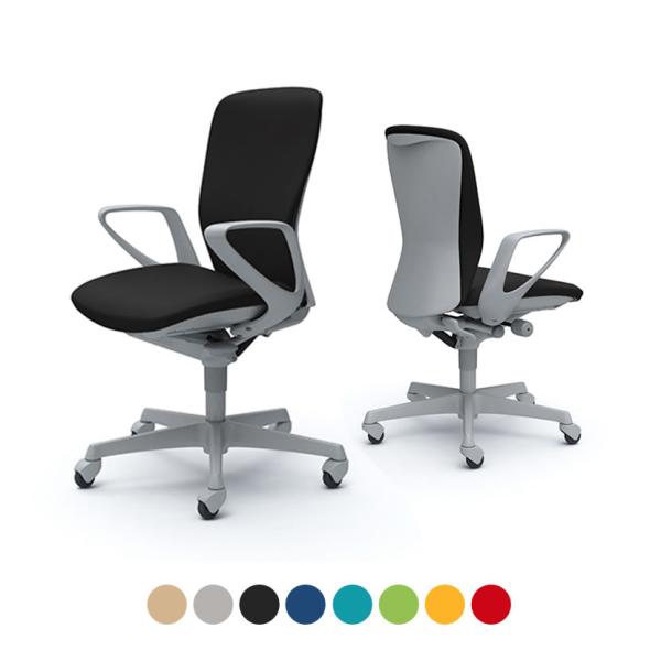 オカムラ オフィスチェア スラート デザインアーム ハイバック グレーシェル ハンガーなし 樹脂脚 ...