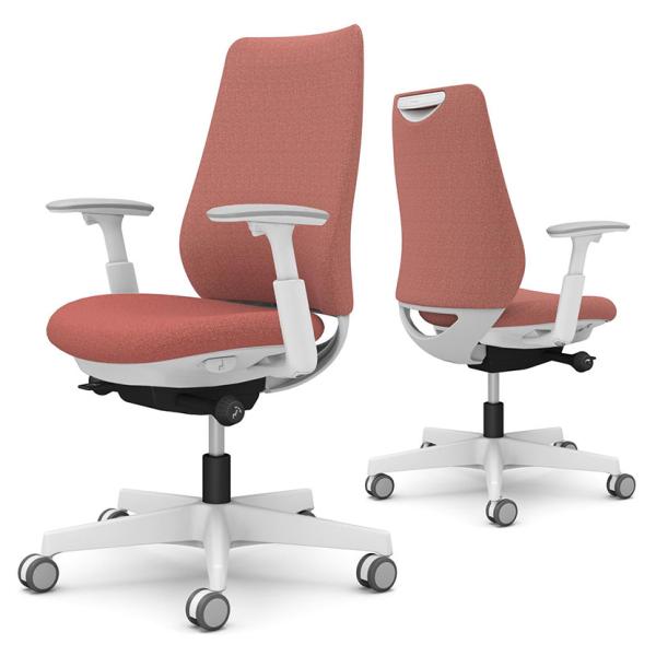 オカムラ ポータム CF83ZW オフィスチェア 可動肘 背クッション スタンダード ホワイトボディ...