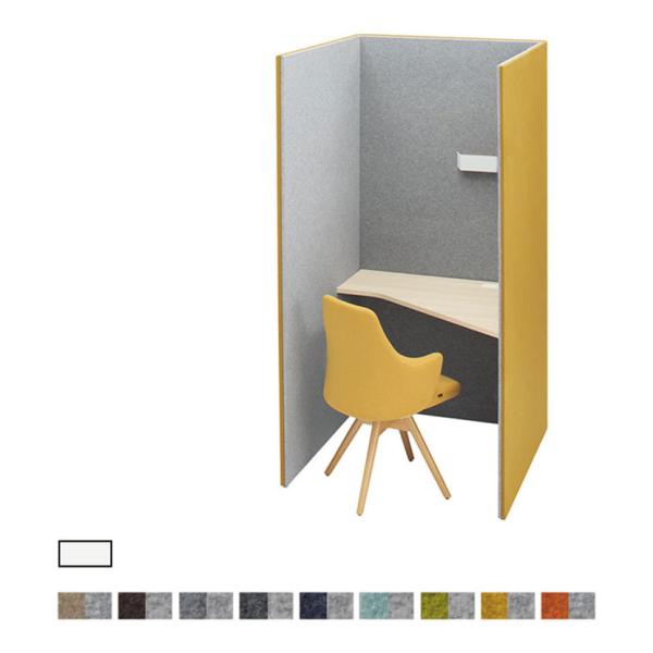 4WA11E | ドレープ drape トライ 左用 ホワイト天板 フェルト アッパーダウン照明(ホ...