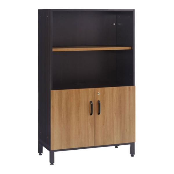 プラス(PLUS) OXシリーズ 収納庫 扉付きキャビネット 幅900×奥行432×高さ1500mm...