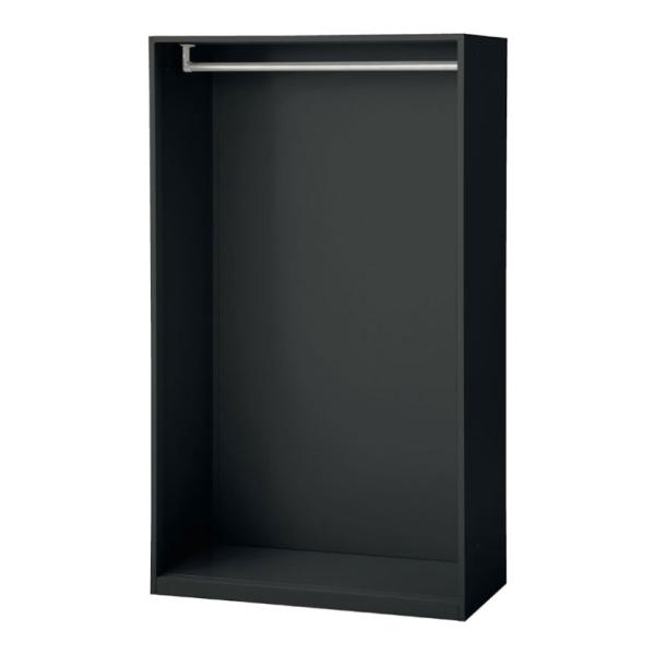 IL-LE IL ワードローブ ブラック 幅900×奥行450×高さ1600mm プラス(PLUS)