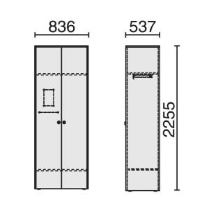 PLUS プラス D8 ワードロープ 幅836...の詳細画像3