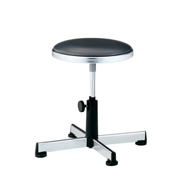 PLUS 作業用チェア ネジ式上下 グライダー付 幅545×奥行370mm