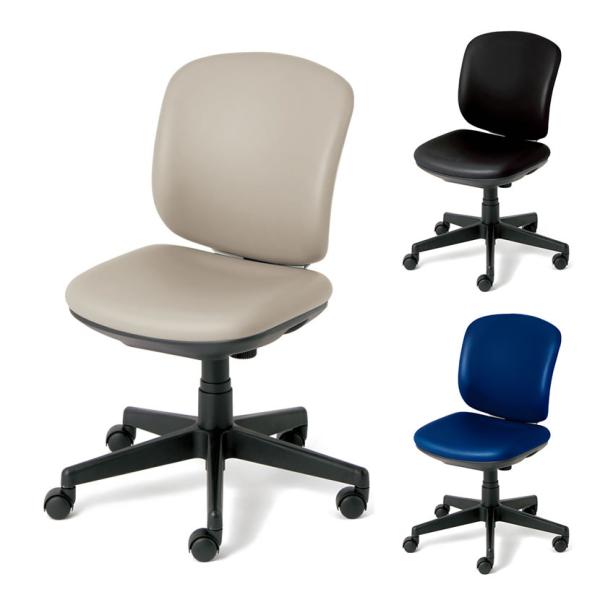 オフィスチェアー PLUS プラス Presea プリセア ホワイトシェル 肘なし ローバック ビニ...