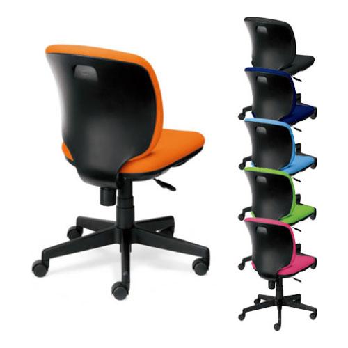 オフィスチェア PLUS プラス Preseaチェアー プリセア ブラックシェル 肘なし ローバック...