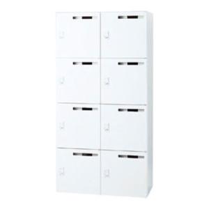 L6 ICライトロッカー L6-A180L8-IC ホワイト 8人用 IC錠 幅900×奥行400×...