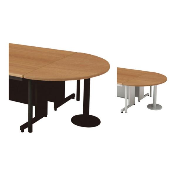 PLUS リード 半円形エンドテーブル 幅1400×奥行700×高さ700mm LE-7DT-HR