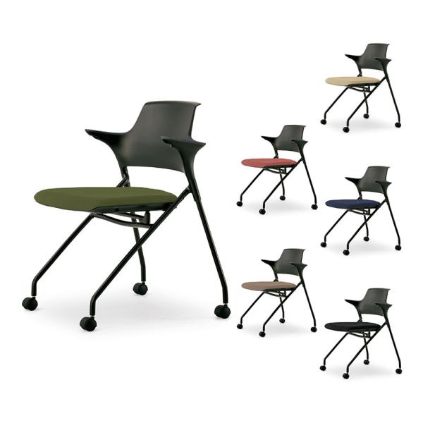 MB-NM60S NEWMAL ミーティングチェア 会議用チェア 標準タイプ ナイロンキャスター 本...