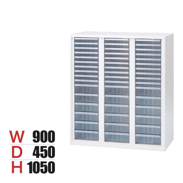 RE-105KA-CTN クリアキャビコンビ3列 下置き W4 ホワイト 幅900×奥行450×高さ...
