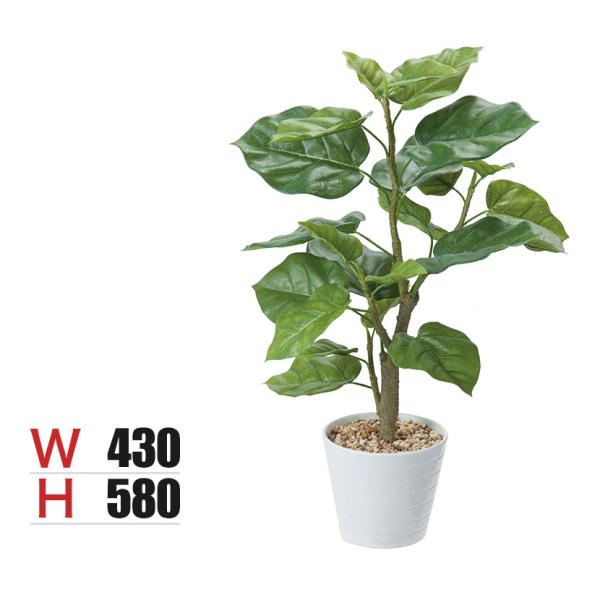 ポピー 観葉植物 ウンベラータポット フェイクグリーン GLA-1440GR