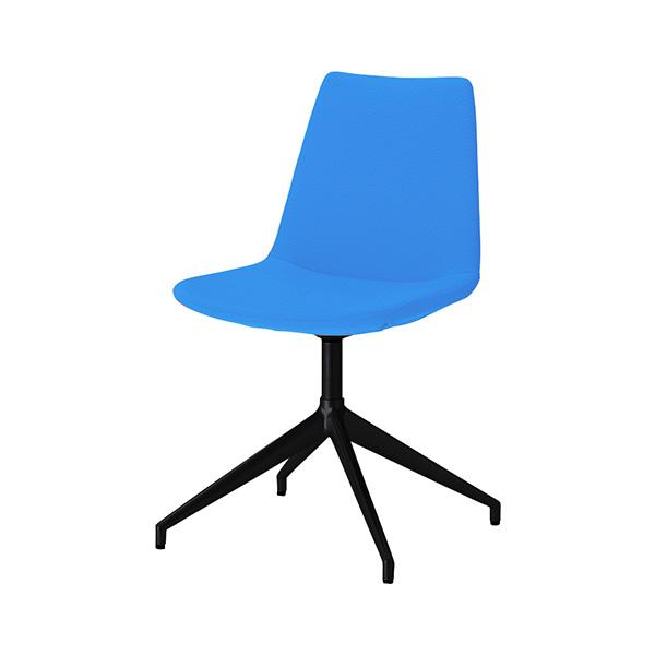 QUON(クオン) ネスタDK PVC(プレザント) 回転式 ミーティングチェア ラウンジチェア 粉...