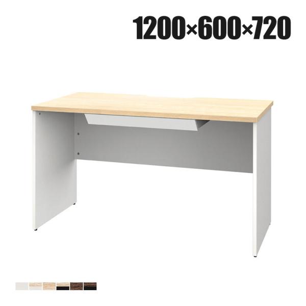 プラン 木製デスク 平机 幅1200×奥行600×高さ720mm 引き出し付き