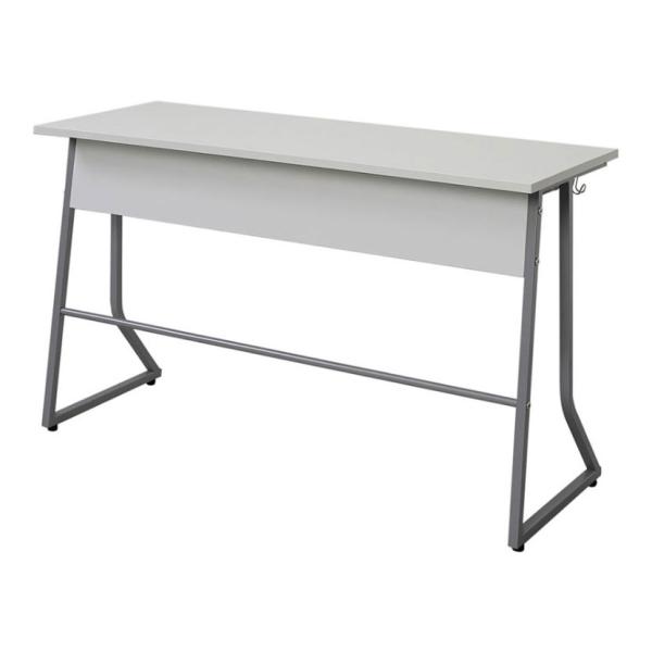 スモール研修用デスク2 ループ脚 ホワイト 幅1200×奥行450×高さ700mm