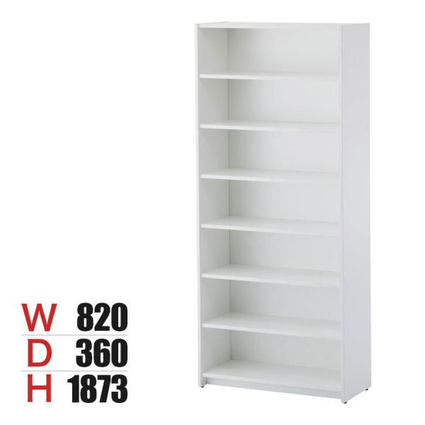 ウッドカルテシェルフ2 7段 幅820×奥行360×高さ1873mm