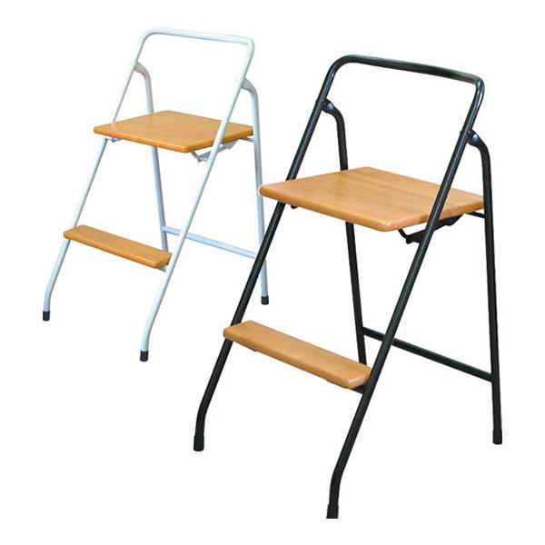 ハイステップチェアー 折りたたみ可能 耐荷重80kg 完成品 日本製 作業用踏み台