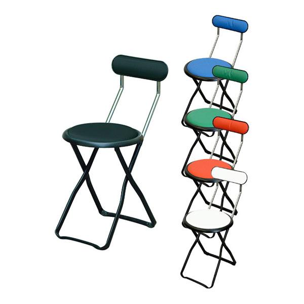 キャプテンチェア ブラックフレーム 折りたたみ可能(スライドリング方式) 完成品 日本製 作業用チェ...