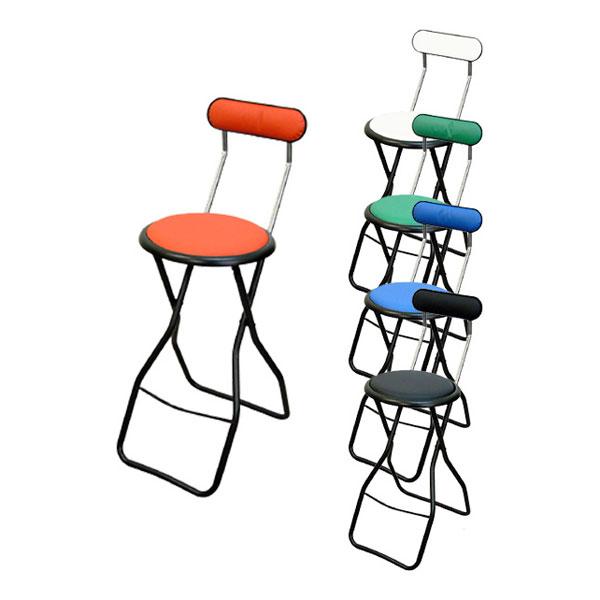 キャプテンチェアハイ ブラックフレーム 折りたたみ可能(スライドリング方式) 完成品 日本製 作業用...