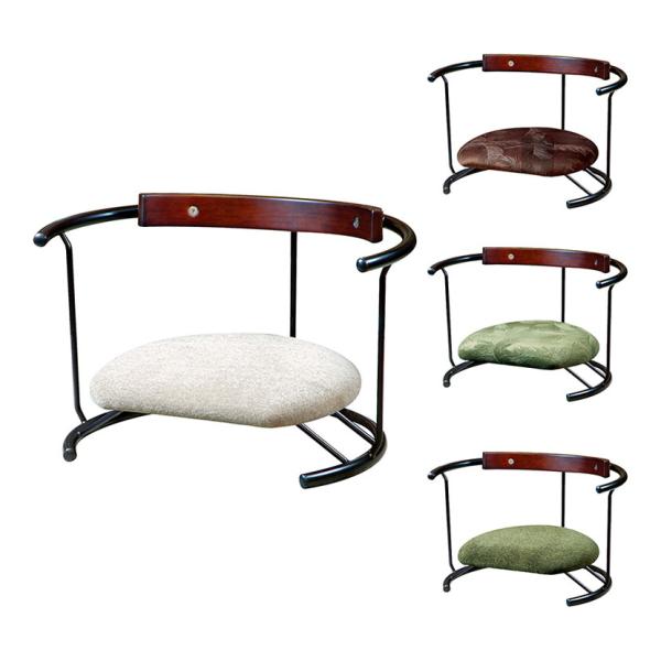 スイングスツール座YOU(ザユー)スイング背付き 幅600×奥行450×高さ350mm 座椅子 揺動...