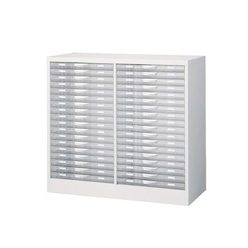 A3判書類整理ケース 床置型 ホワイト 幅953×奥行400×高さ880mm SE-A3W-P218...