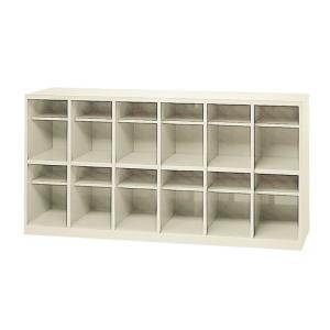 スチール製 シューズボックス・靴箱・下駄箱 4列6段24人用(オープン