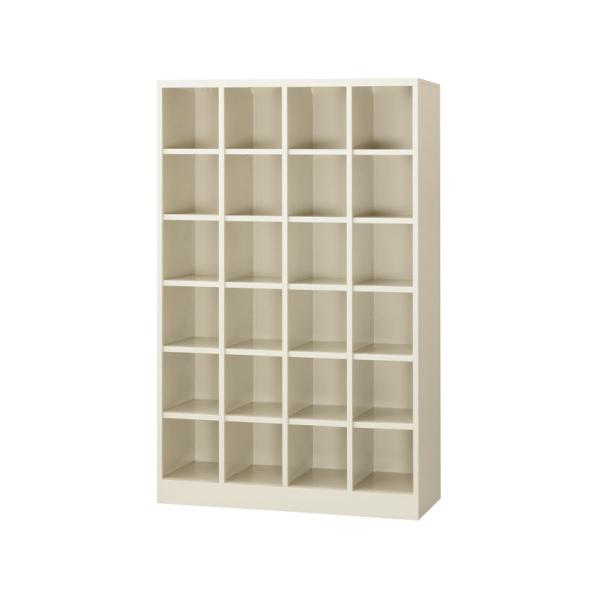 下駄箱 シューズボックス 業務用シューズボックス スチール製 オープンタイプ 4列6段 24人用 S...