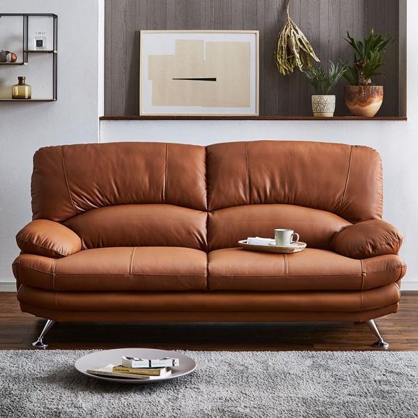 3人掛け ソファ ハイバック Sweet スイート ソファー セミオーダー 革張り ファブリック 脚...