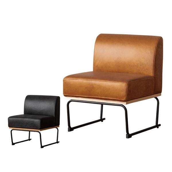 DANTON2 ダントン2 ソファ 1人掛け 肘無し リビング ダイニング ラウンジ レザー調 モダ...