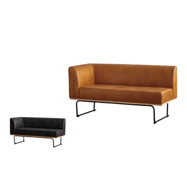 DANTON2 ダントン2 ソファ 2人掛け 肘置き(右) リビング ラウンジ ラウンジ レザー調 ...