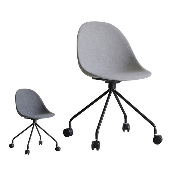 エッグチェア キャスター脚タイプ デスクチェア ワークチェア ミーティングチェア ファブリック CR...