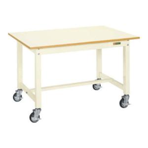 サカエ 軽量作業台CBタイプ移動式 CB-096PI 幅900×奥行600×高さ740mm 構造用鋼...